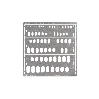 MODELLING TEMPLATE ( Rounded Rectangles, 1-6mm ) - TAMIYA 74154